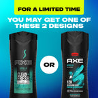 AXE Sage & Cedarwood Body Wash Apollo 4 Count 16 fl oz | For Long Lasting Freshness Men's Body Wash with Odor-Busting Prebiotics