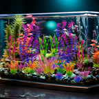 Ameliade Artificial Aquarium Plastic Plants Fish Tank Decorations, 25PCS
