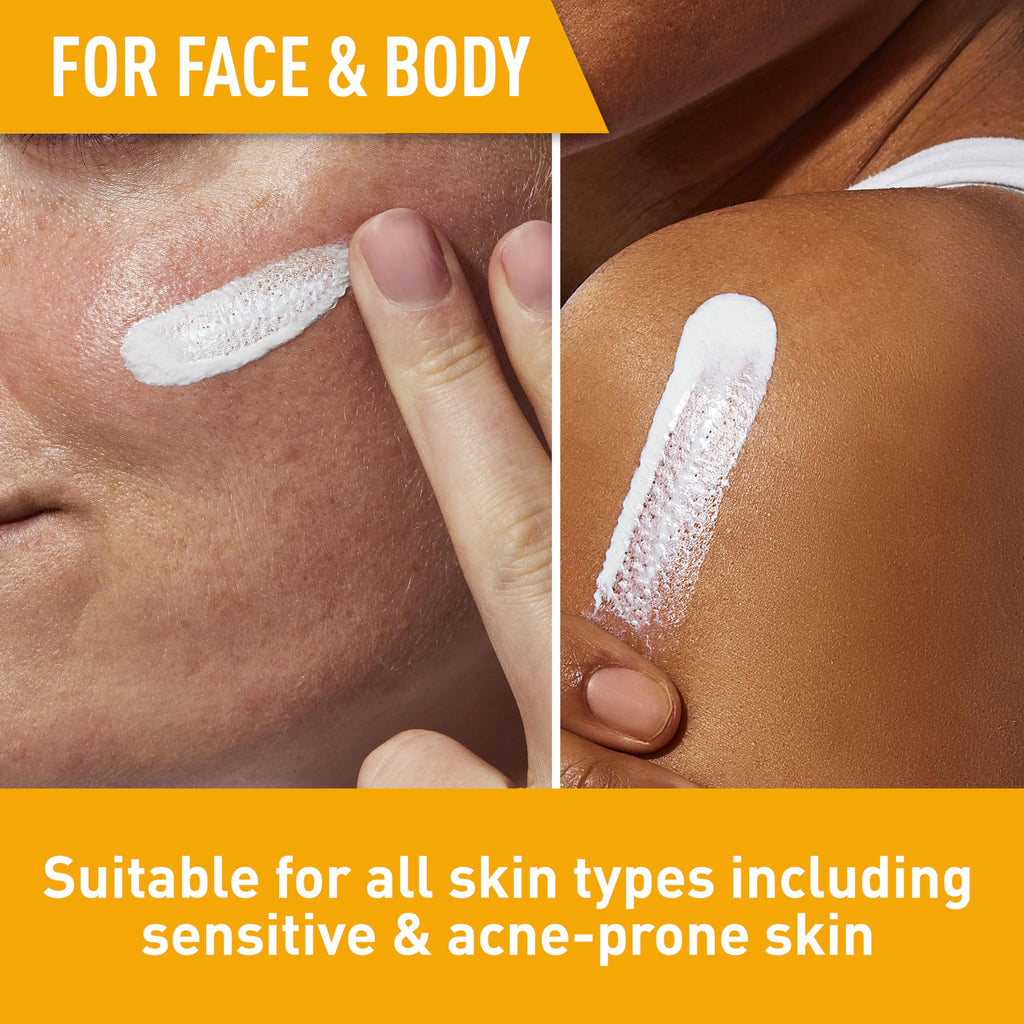 CeraVe Hydrating Sheer Sunscreen SPF 30 with Hyaluronic Acid, 3oz | Mineral and Chemical Sunscreen For Face and Body with Zinc Oxide & Ceramides, Fragrance-Free & Paraben-Free