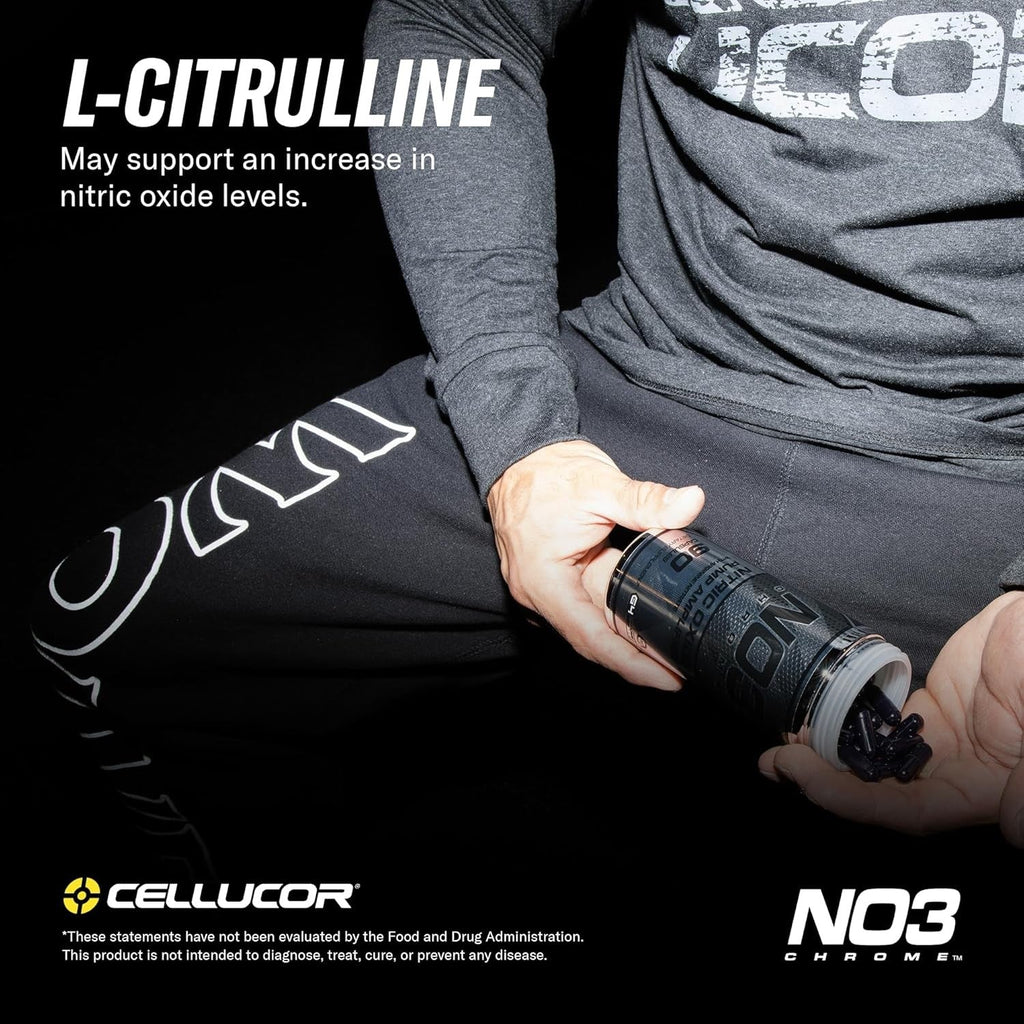 Buy now Cellucor NO3 Chrome Nitric Oxide Supplements with Arginine Nitrate for Muscle Pump & Blood Flow, 90 Capsules, G4 at indiglob india