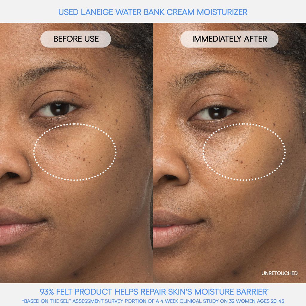Buy now LANEIGE Water Bank Blue Hyaluronic Cream Moisturizer: Hydrating Korean Face Cream with Squalane & Ceramide for Skin Barrier Support, Dermatologist-Tested at indiglob india
