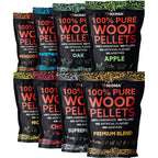 Kona Wood Pellet Variety Pack for Ninja Woodfire - 8 Flavors, 8 x 1 lb