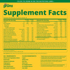 Gruns Kids Multivitamin Kids Greens Gummies, 28 ct | Daily Supplement with Vitamins, Minerals, Adaptogens, and Prebiotic Fiber