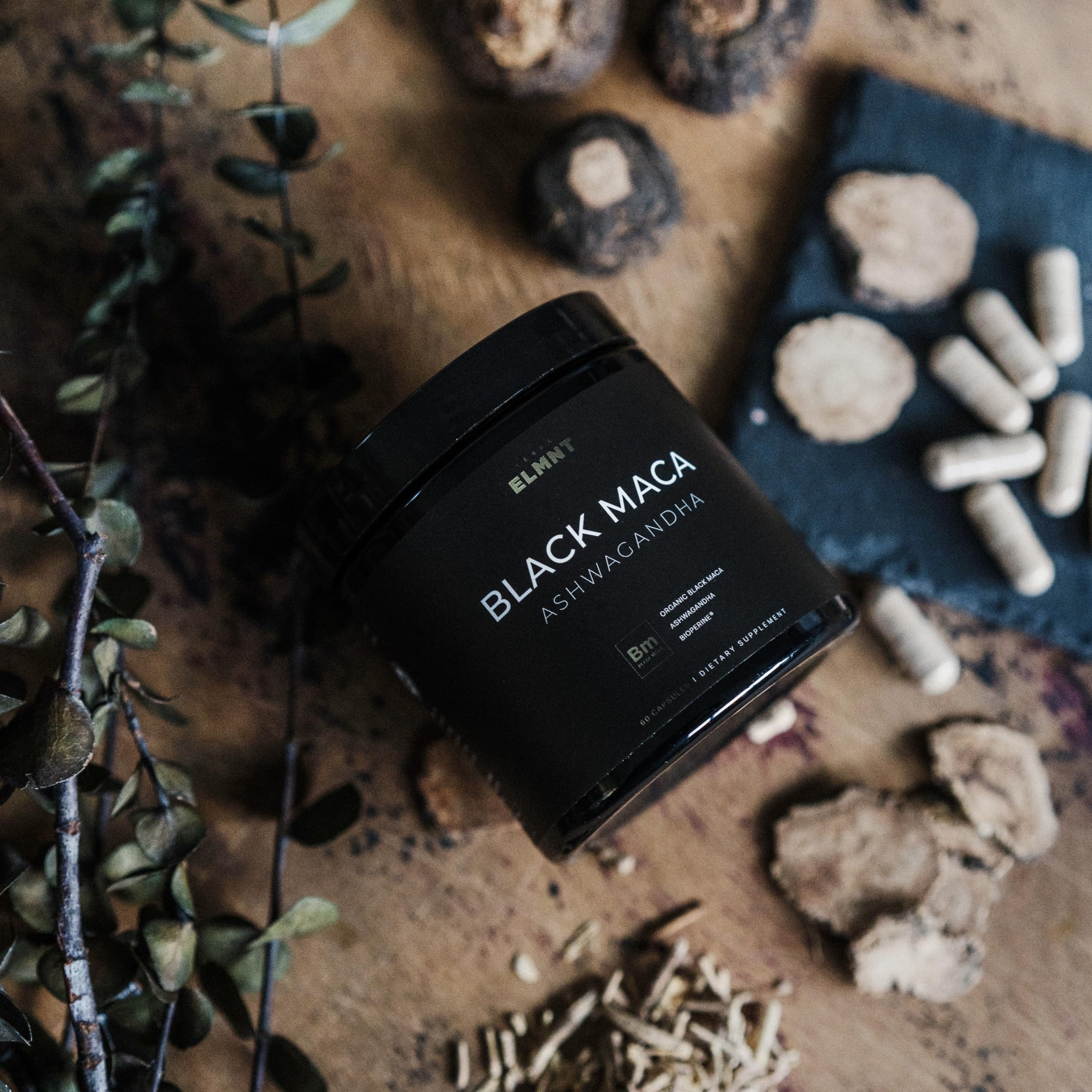 40x Strength Organic Black Maca Root with 15:1 Ashwagandha for Men | #1 Highest Potency Black Maca Root Capsules for Men 40:1 Extract - 100% Pure Maca Peruana Gelatinized Maca Root Powder Pills