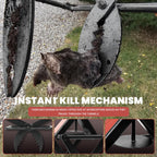 Mole Traps that Kill Best, 2 Pack Scissor Mole Trap, Sleek Black Stainless Steel Finish