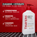 Thayers Milky Hydrating Face Cleanser with Snow Mushroom and Hyaluronic Acid, Dermatologist Recommended Gentle Facial Wash and Hydrating Skincare for Dry and Sensitive Skin, Paraben Free, 8 Fl Oz