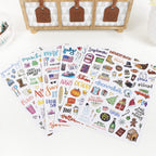 bloom daily planners Holiday Seasonal Planner Sticker Sheets - Vintage Seasonal Sticker Pack - Removable & Repositionable - Over 310 Stickers Per Pack!