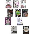 Adult Coloring Book Bundle with 10 Deluxe Coloring Books for Adults and Teens (Over 250 Stress Relieving Patterns).