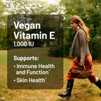 NatureWise Vitamin E 1000 IU Softgels (450mg dL-Alpha) - Vegan, Gluten-Free, Soy-Free, Non-GMO Antioxidant Dietary Supplement for Skin, Heart, Eye, and Immune Health Support - 60-Day Supply, 120 Count
