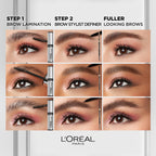 L'Oreal Paris Infallible Up To 24H Wear Brow Lamination, Water-Resistant Longwear Eyebrow Gel Make Up, Clear/Transparent, 0.16 Fl Oz