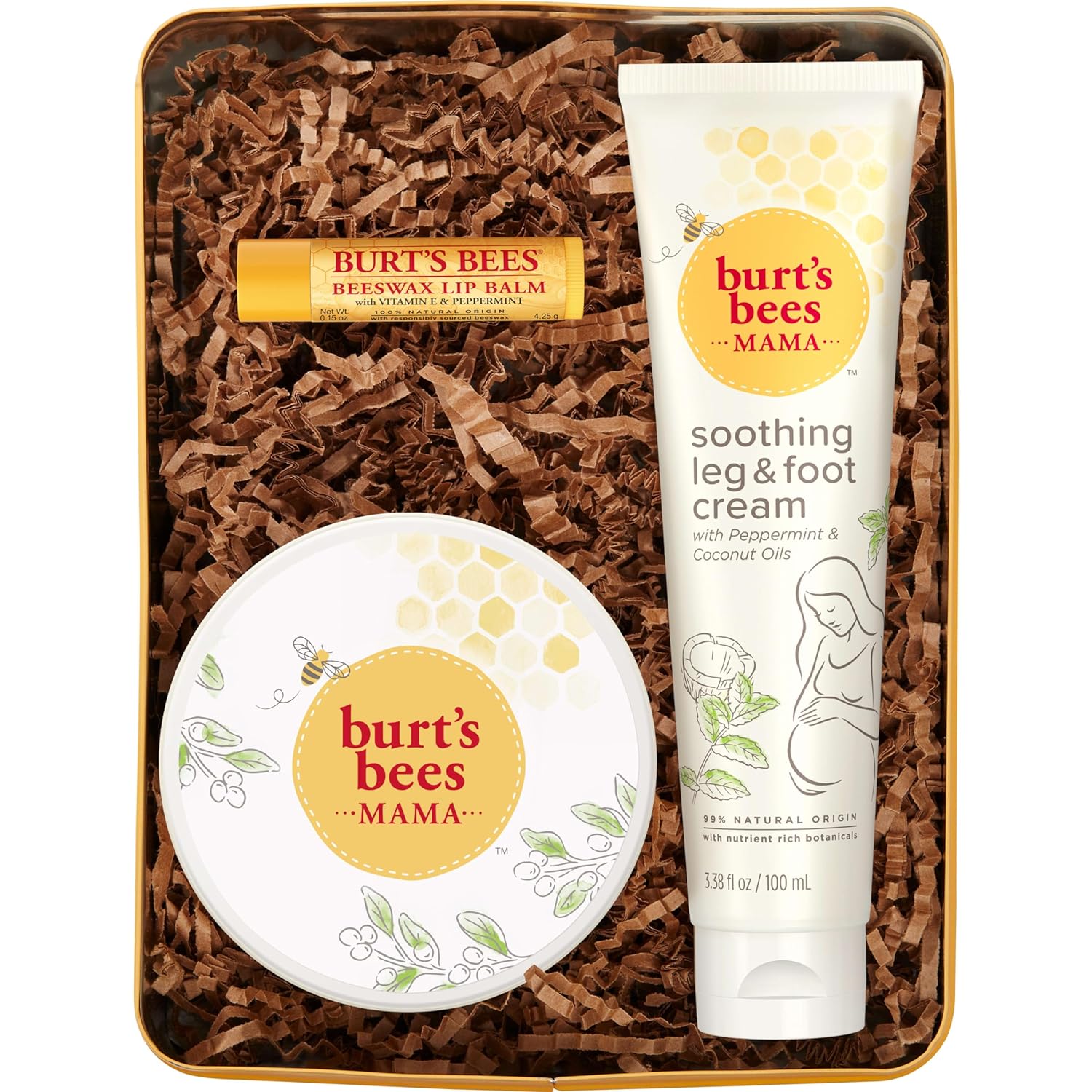 Buy now Burt's Bees Gifts Ideas - Classics Set, 6 Products in Giftable Tin â€“ Cuticle Cream, Hand Salve, Lip Balm, Res-Q Ointment, Hand Repair and Foot Cream 1 Count (Pack of 1) Mama Pregnancy Set at indiglob india