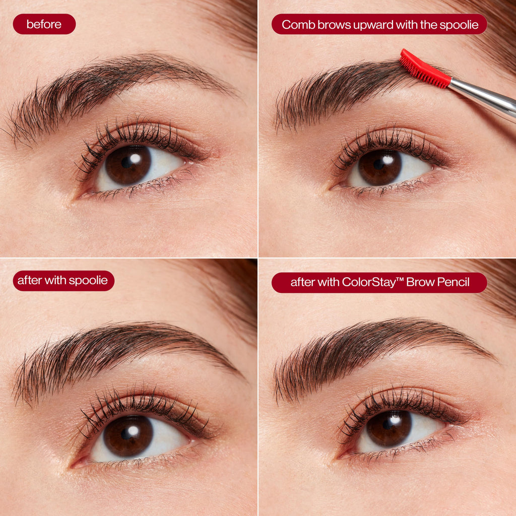 Buy now Revlon Lash & Brow Styling Tool, Dual Ended Eyelash Separator & Eyebrow Brush Spoolie, Works with Mascara & Brow Makeup, 1 count at indiglob india