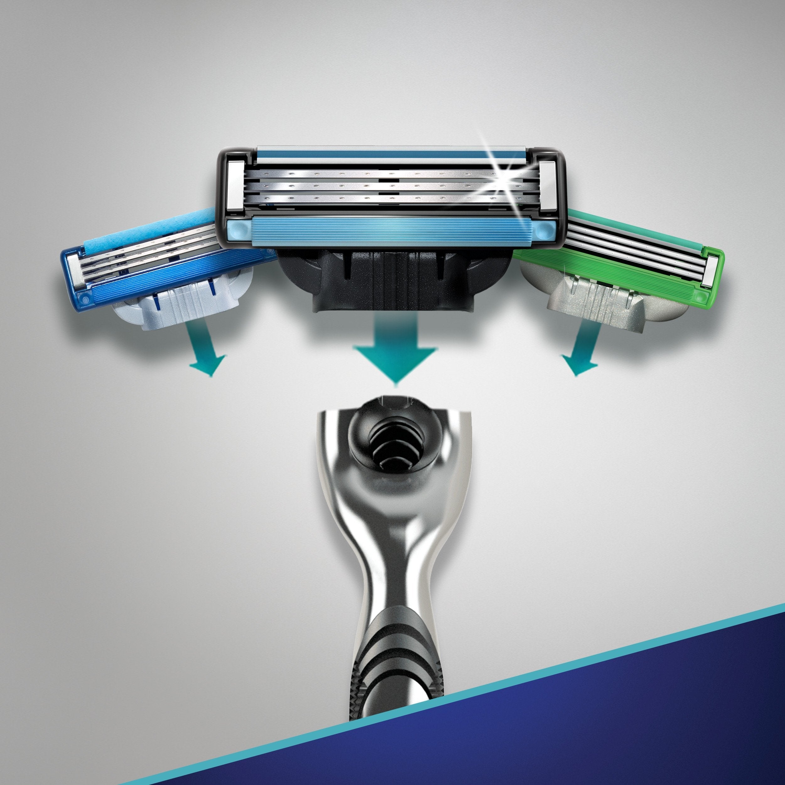 Buy now Gillette Mach3 Men's Razor, Handle & 1 Blade Refill at indiglob india
