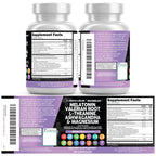 Clean Nutraceuticals Melatonin 10mg Valerian Root L Theanine 200mg Ashwagandha - Sleep Support for Women & Men with Magnesium Complex, Lemon Balm, Chamomile, & Passion Flower - 60 Caps