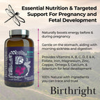 Birthright Bloom Prenatal Vitamins – Whole Food, Grass-Fed Liver, 180 Count