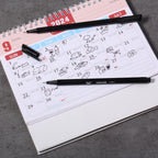 Mr. Pen- Black Fineliner Pens, 12 Pack, 0.4mm Fine Point