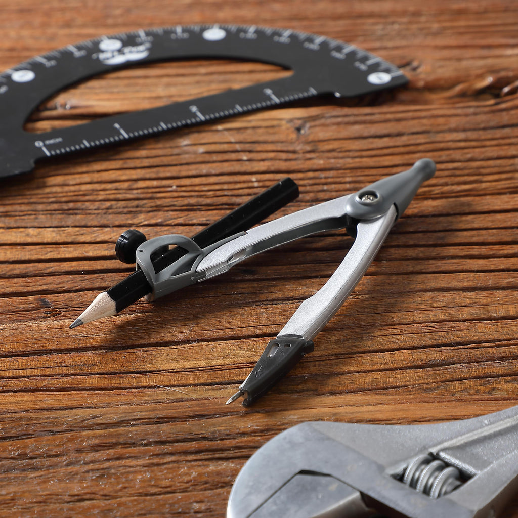 Mr. Pen- Geometry Compass, 4.8", Precision Drafting Compass with Pencil