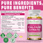 Calcium Supplements for Women Softgels, High Absorption Calcium Citrate Supplement Essential Mineral Calcium 1200 mg with Vitamin D3 Magnesium for Bone Health Support, Non-GMO, 2 Month Supply