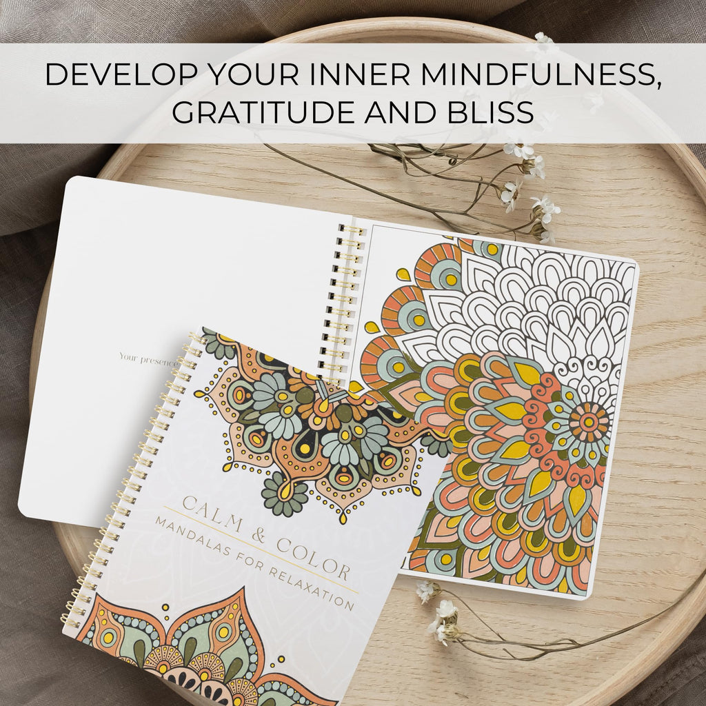 Beautiful Adult Coloring Book Set of 2 for Relaxation - Mandala Books
