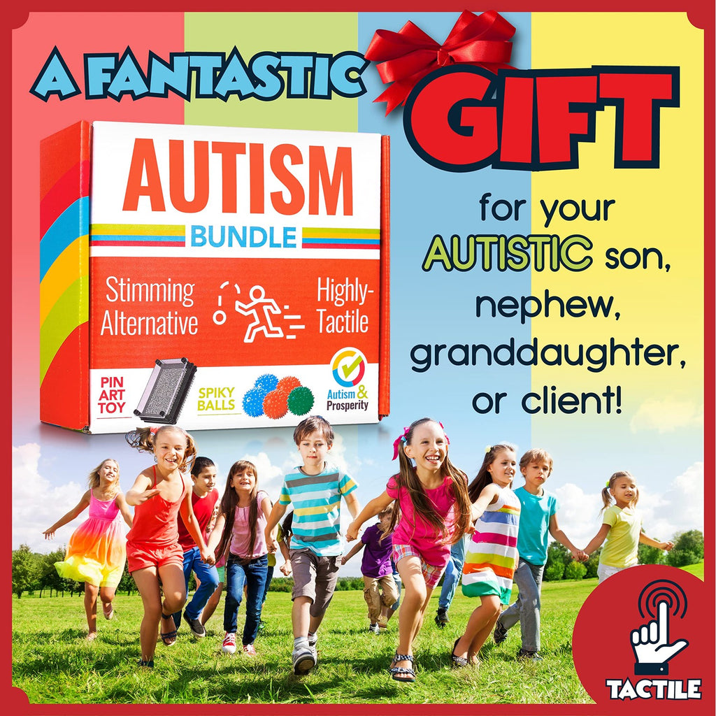 Buy now Autism & Prosperity Kids Highly-Tactile Stimming Alternative Bundle for Autistic Children â€“ ASD Child Boys Girls Teens - Calming Pin Art & Spiky Balls - Sensory Stimulation Toys Product Tool Item at indiglob india