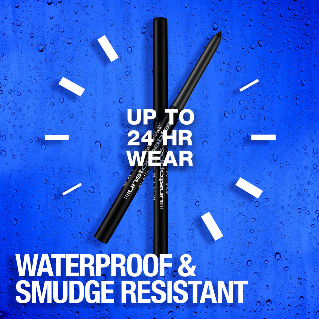 Buy now Maybelline Unstoppable Waterproof Mechanical Brown Eyeliner Pencil, Easy to Apply, Smooth Glide, Up to 24 Hour Wear, Espresso, Pack of 2 at indiglob india