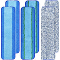 6 Pack Microfiber Cleaning Replacement Pad for Bona Mop,Washable Reusable Microfiber Cleaning Mop Pad for Hardwood Floor,Wet Dry Use,2 Deep Cleaning Pad+2 Microfiber Cleaning Pad+2 Dusting Mop Pad
