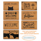 Welcome Foolish Mortals Doormat 30x17 Inch Haunted Mansion Welcome Mat Coir