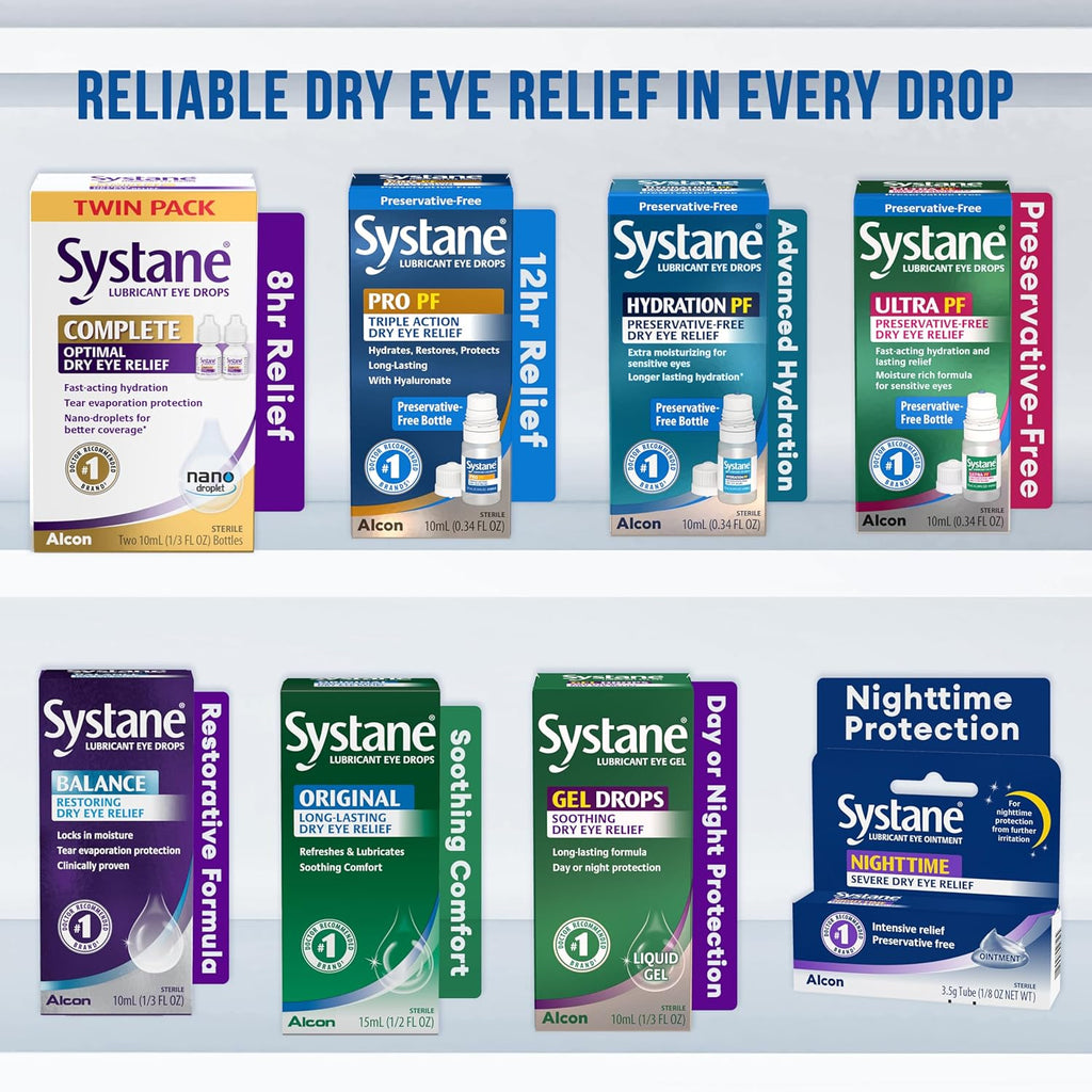 Buy now Systane Complete Lubricant Eye Drops, 0.34 Fl Oz, Twin Pack (Pack of 2) at indiglob india