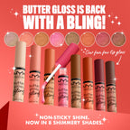 Buy now NYX PROFESSIONAL MAKEUP Butter Gloss Bling Lip Gloss, Non Sticky and Shiny Vegan Lip Makeup - Shimmer Down at indiglob india