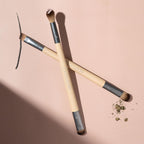 Buy now EcoTools Enhancing Eye Brush Set, Makeup Brushes For Liquid, Cream & Powder Eyeshadow & Eye Liner Application, Dual-Sided & Eco-Friendly, Synthetic Bristles, Cruelty-Free, 2 Piece Set at indiglob india