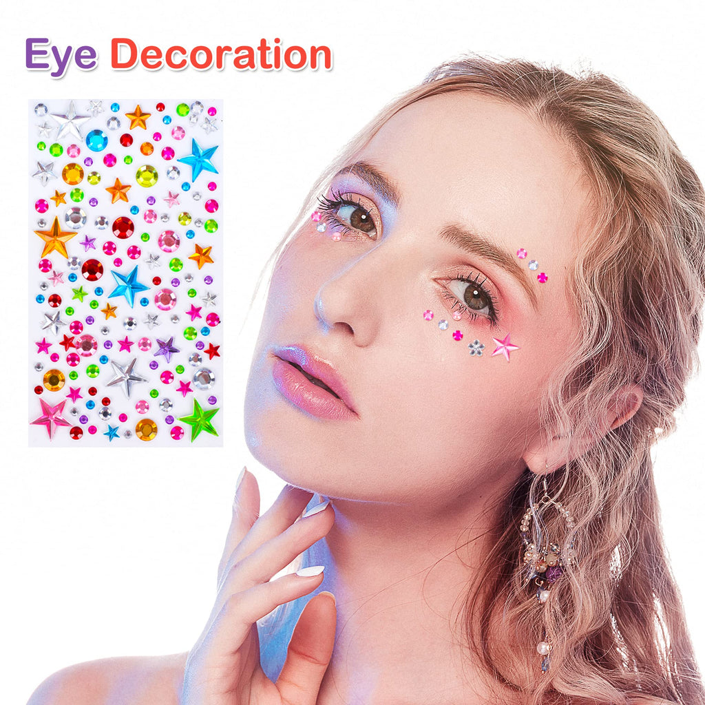 880pcs Gem Stickers Rhinestones for Crafts - Self Adhesive Jewels Stickers, Acrylic Gems DIY Craft Decorative Diamond Small Stickers for Kids