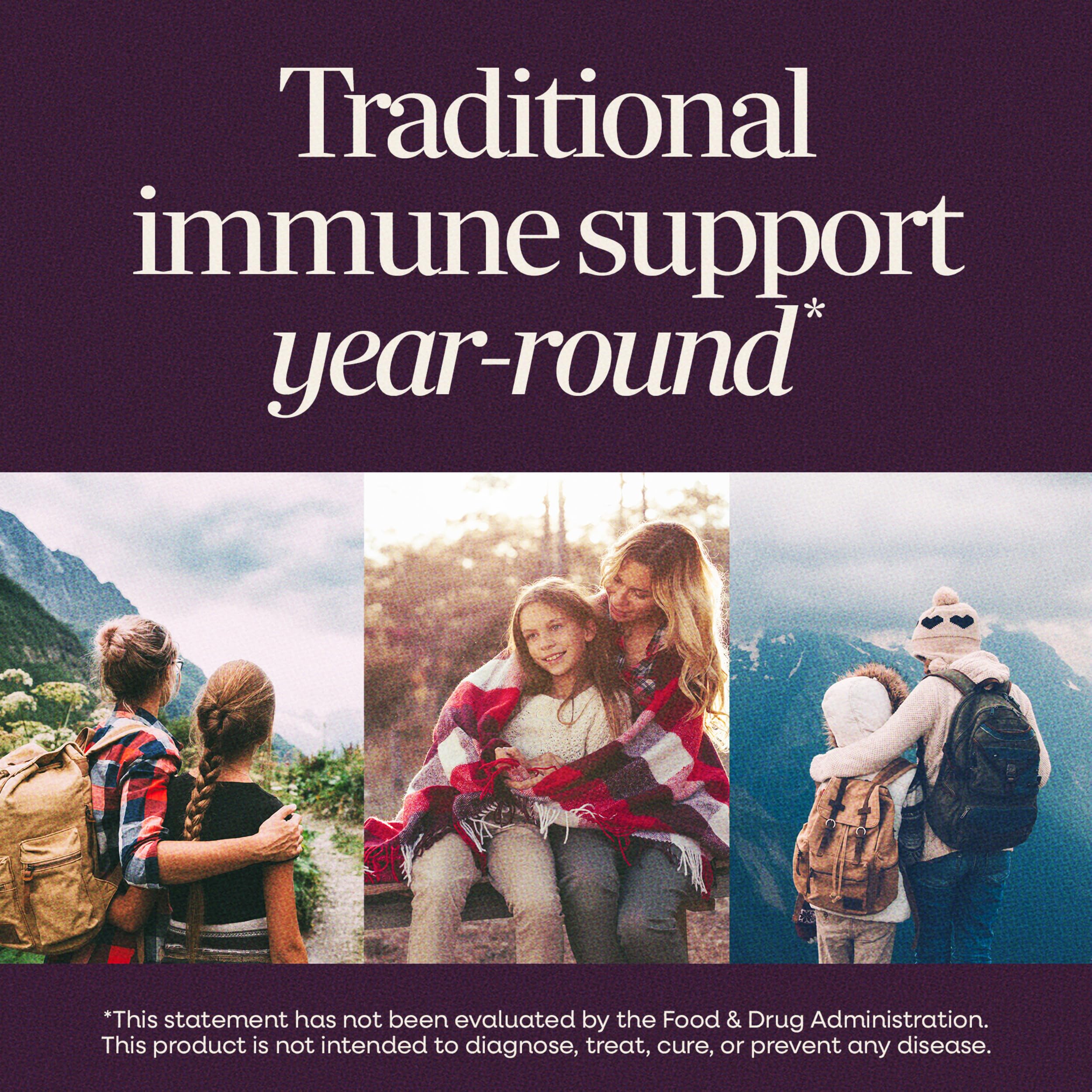 Nature's Way Sambucus Traditional Elderberry Immune Support* Syrup, 4 fl oz | Traditional Immune Support* with Highly Concentrated Black Elderberry Extract & Superfood Antioxidants, Adults & Kids 7+