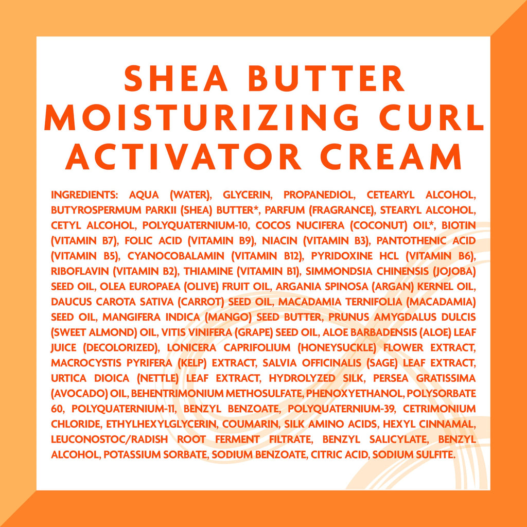 Cantu Moisturizing Curl Activator Cream for Natural Hair with Pure Shea Butter, 12 fl oz (Pack of 2)
