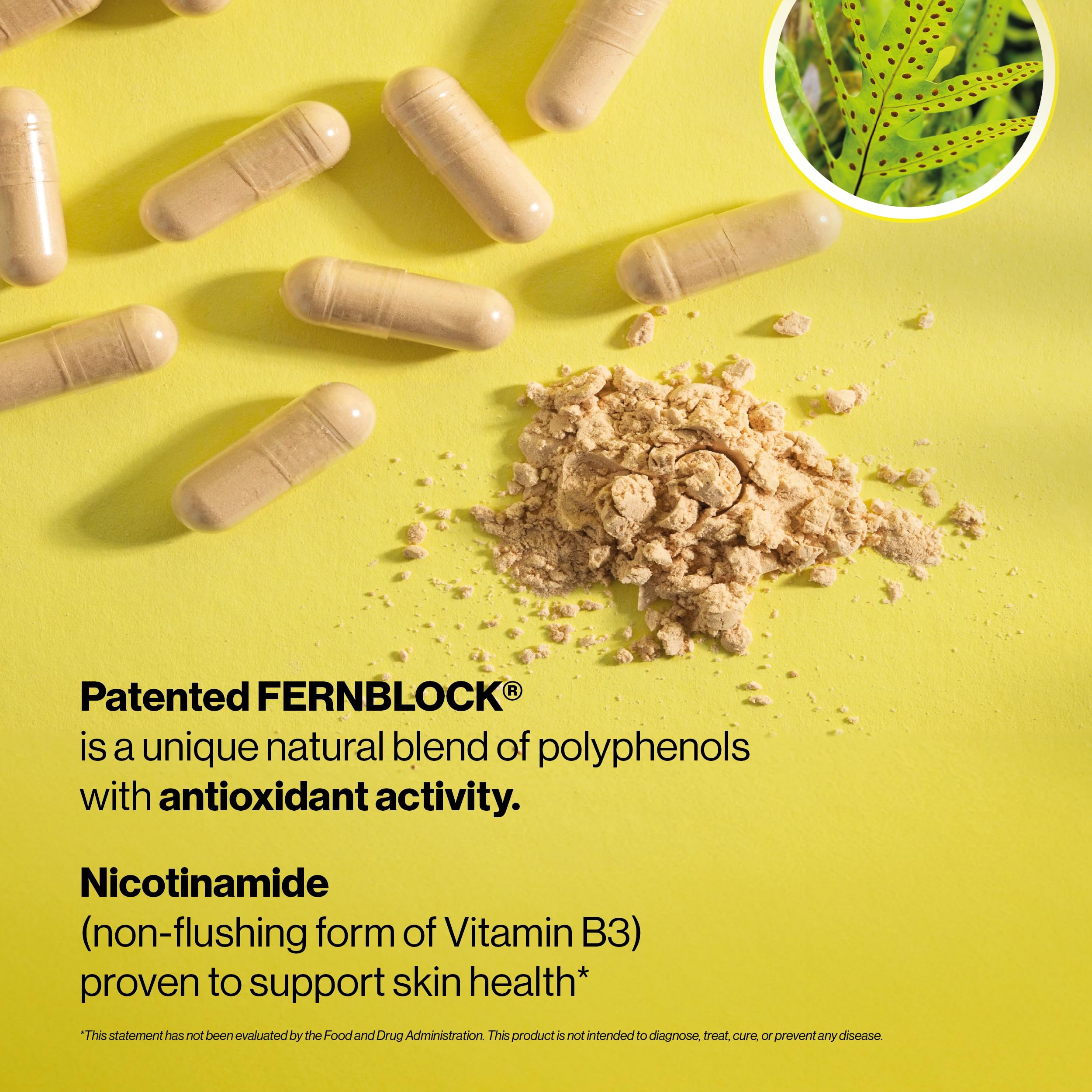 Heliocare Advanced with Nicotinamide Antioxidant Supplement, 120 Capsules | Patented Skin Health Antioxidant with 240mg Polypodium Leucotomos & 500mg Niacin B3, Clinically Proven Antioxidan Supplement