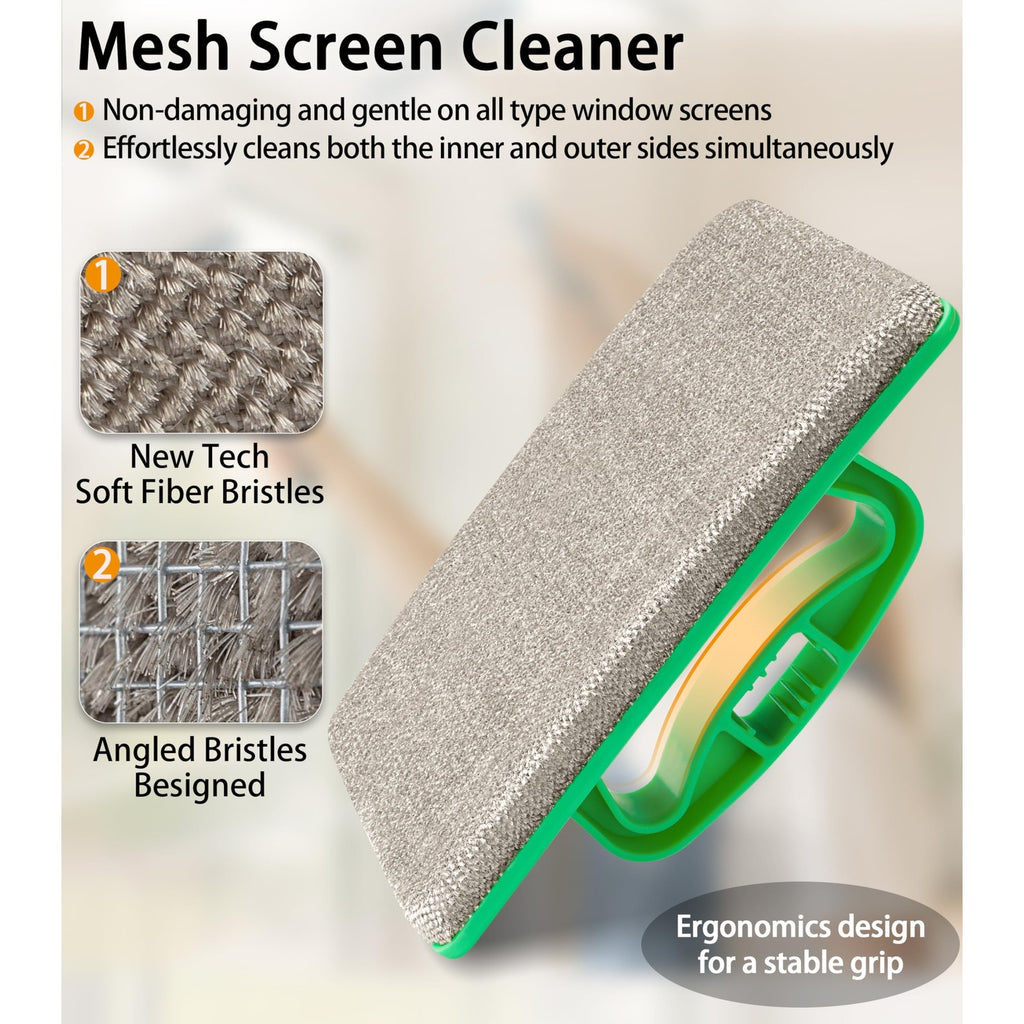 MyLifeUNIT Mesh Screen Cleaner, Detachable Window Screen Cleaning Brush
