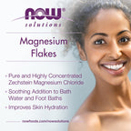 Buy now NOW Foods Solutions, Magnesium Flakes, 100% Pure, from the Ancient Zechstein Seabed, Highly Concentrated, 54-Ounce at indiglob india