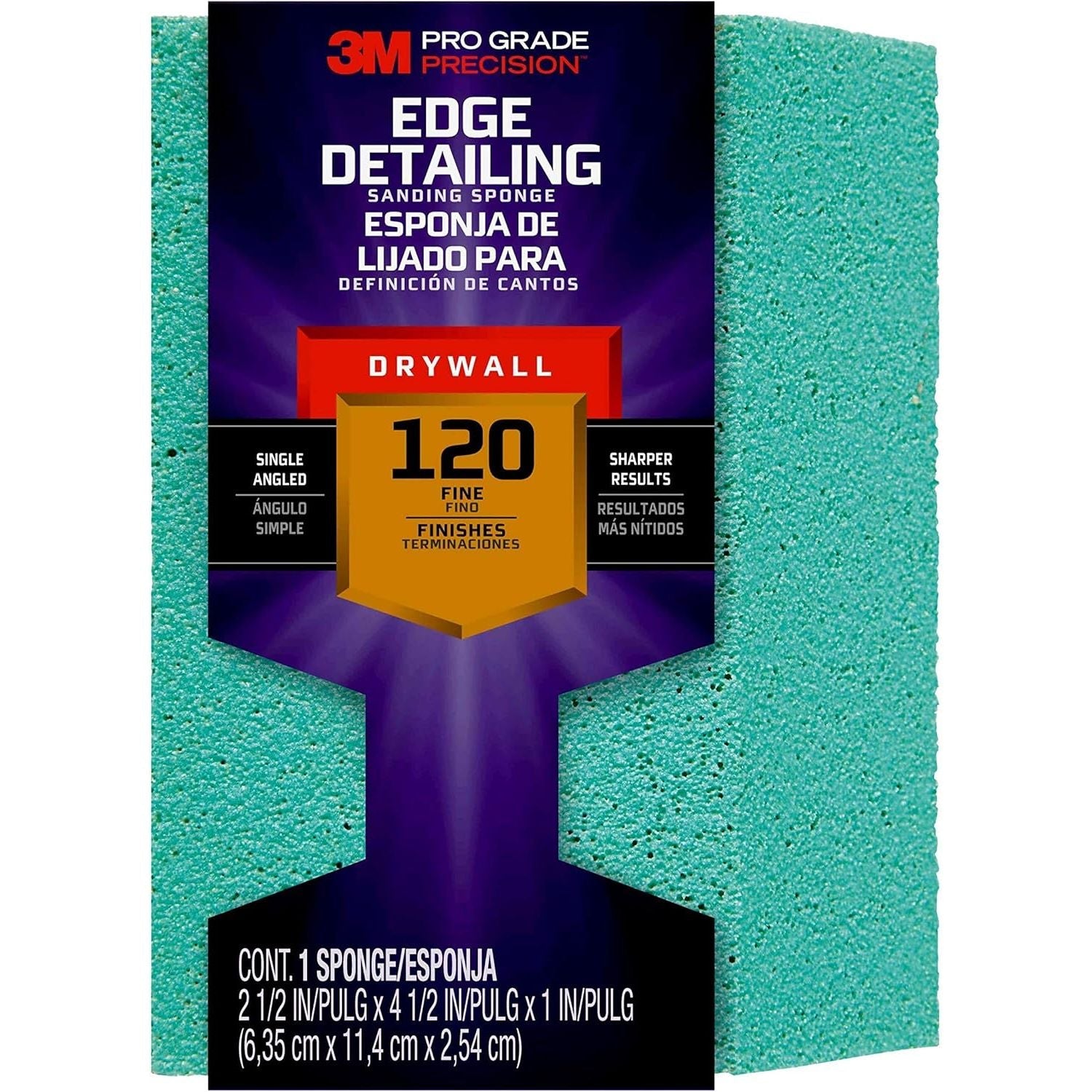Buy now 3M 20908-150 SandBlaster Bare Surfaces Sponge, 150-Grit 120 Grit Large Sponge 120 Grit at indiglob india
