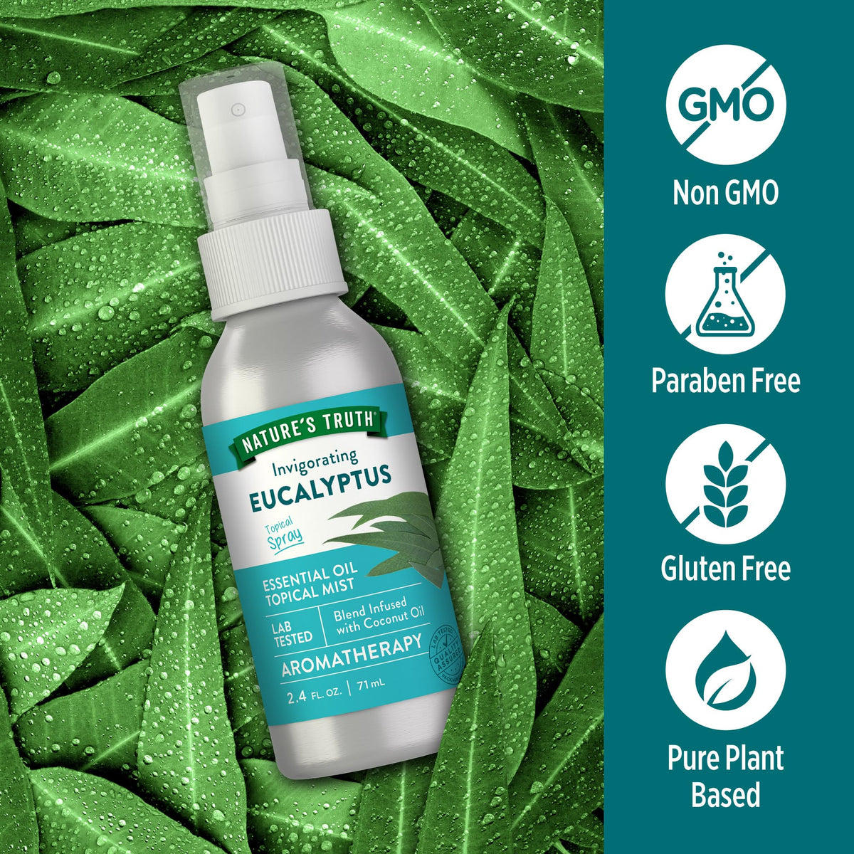 Nature's Truth Eucalyptus Mist Spray | 2.4 fl oz