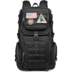 Buy now Wotony military tactical backpack nylon military MOLLE backpack 3-day Assault bag 27L backpack for men, used for outdoor hiking, camping and hunting (All black) at indiglob india