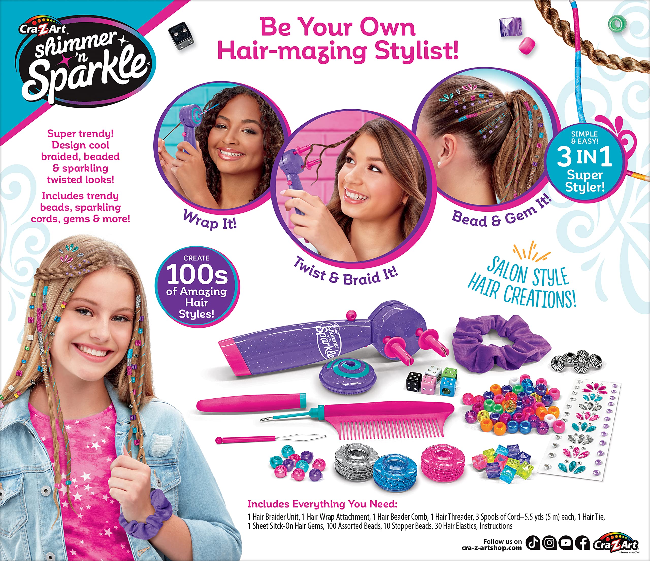 Buy now Shimmer ƒ??n Sparkle Braid Bead and Twist Deluxe Hair Designer at indiglob india