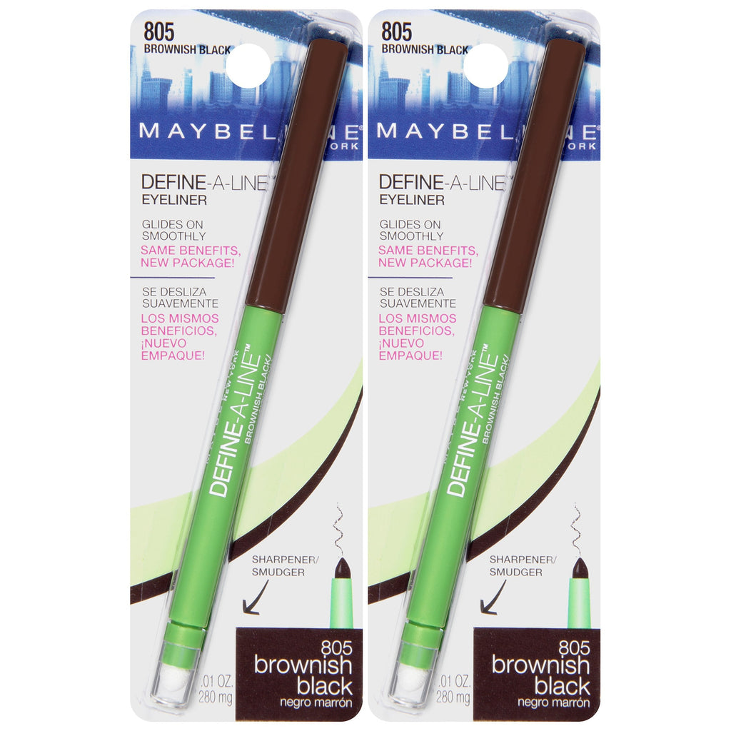 Buy now Maybelline Define-A-Line Eyeliner, Brownish Black (Pack of 2) at indiglob india