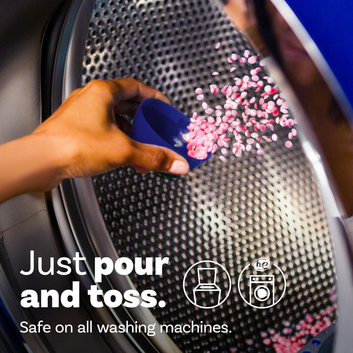 Downy Infusions In-Wash Laundry Scent Booster Beads, BLISS, Sparkling Amber and Rose Scent, 24 oz
