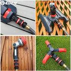 Eden 95210 Premium Garden Hose Quick Connect Set | 5-Piece Snap & Lock Fittings with Water Stop & Secure Twist-Lock Design