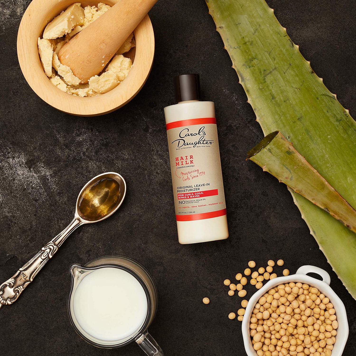 Buy now Curly Hair Products by Carol's Daughter, Hair Milk Original Leave-In Moisturizer for Curls, Coils and Waves with Agave and Shea Butter, 8 Fl Oz (Packaging May Vary) at indiglob india