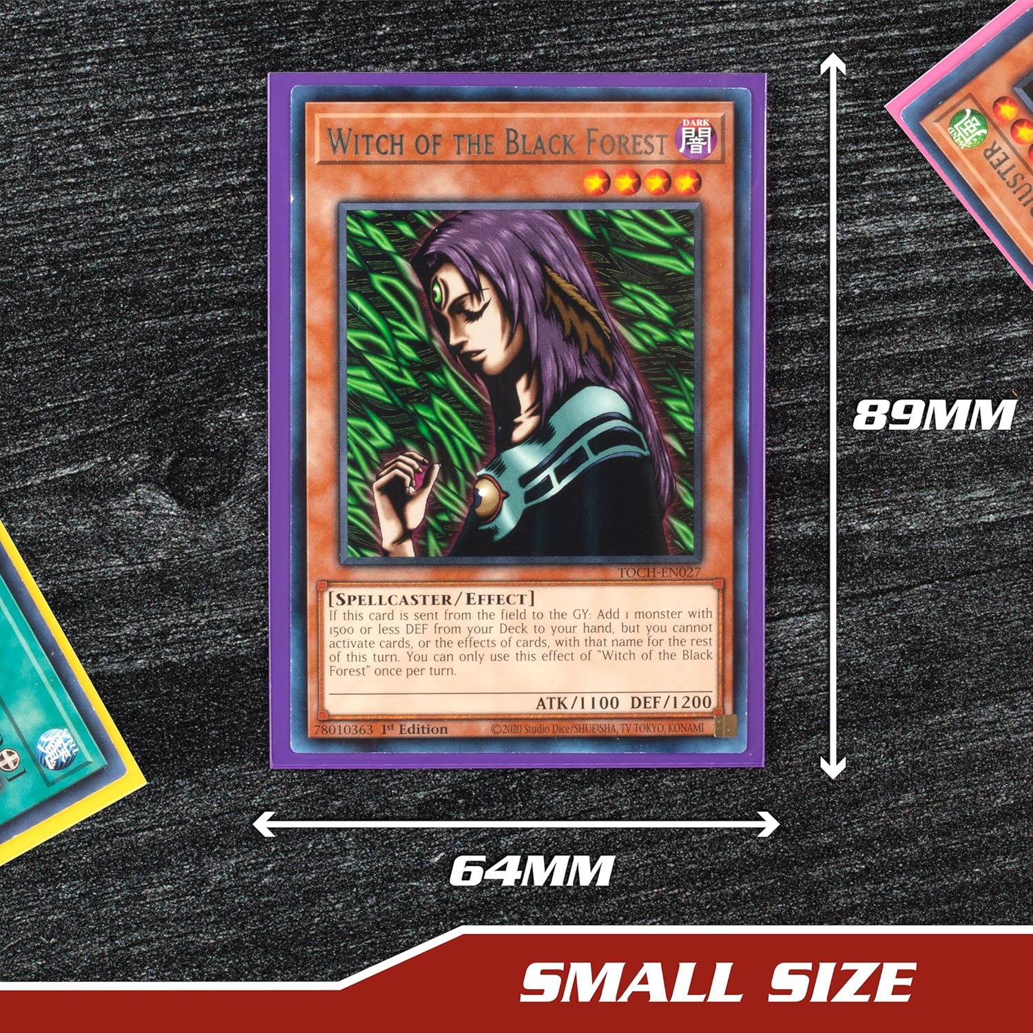 Buy now Monster Protectors Card Sleeves(300 Pack) -Small Size(64mm x 89mm) Bright Multi-Color Set of Card Protectors-Compatible with Yugioh & other Collectible TCGs & Sports Cards- Keep cards safe during play at indiglob india