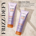 Buy now L'Oreal Paris Sulfate Free Frizz Defy Conditioner, Frizz Control Hair Care with Marula Oil, EverPure, 8.5 Fl Oz (Packaging May Vary) at indiglob india