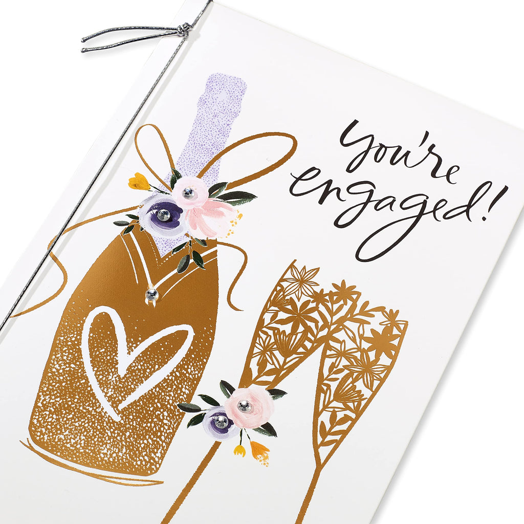American Greetings Engagement Card for Newly Engaged (Happy Ever After)