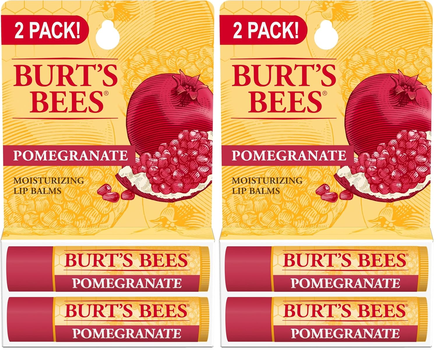 Buy now Burt's Bees Lip Balm - Mango, Lip Moisturizer With Responsibly Sourced Beeswax, Tint-Free, Natural Origin Conditioning Treatment, 2 Tubes, 0.15 oz. (Pack of 2) 2 Count (Pack of 2) Pomegranate at indiglob india