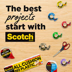 Scotch Transparent Tape, Clear Tape Engineered for Office and Home Use, 1 Inch Core, 3/4 in x 1000 in, 6 Boxes