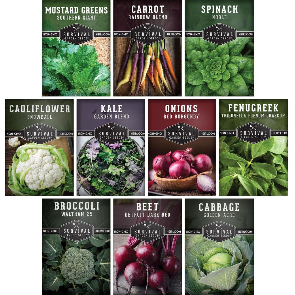 Cool Season Vegetable Seeds Variety Pack for Planting